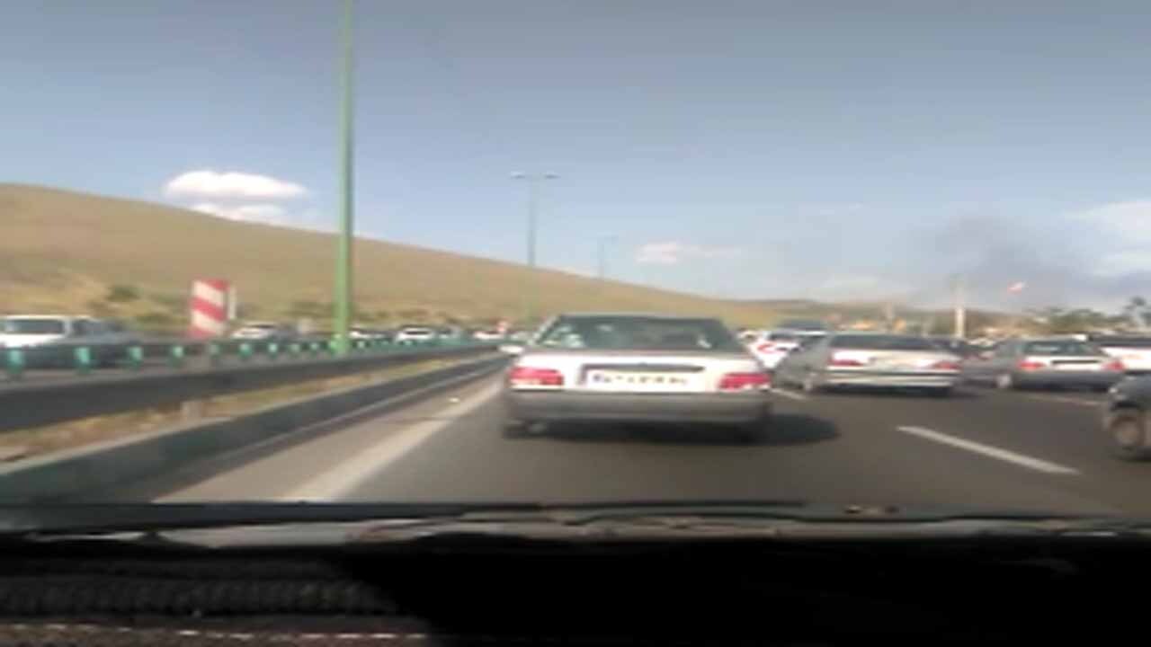 سیل عظیم خودروها در محور  آبعلی به جاجرود + فیلم