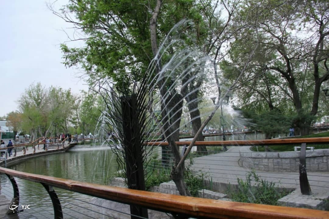 جلوه های دل انگیز بهاری در پارک ملت مشهد+ تصاویر