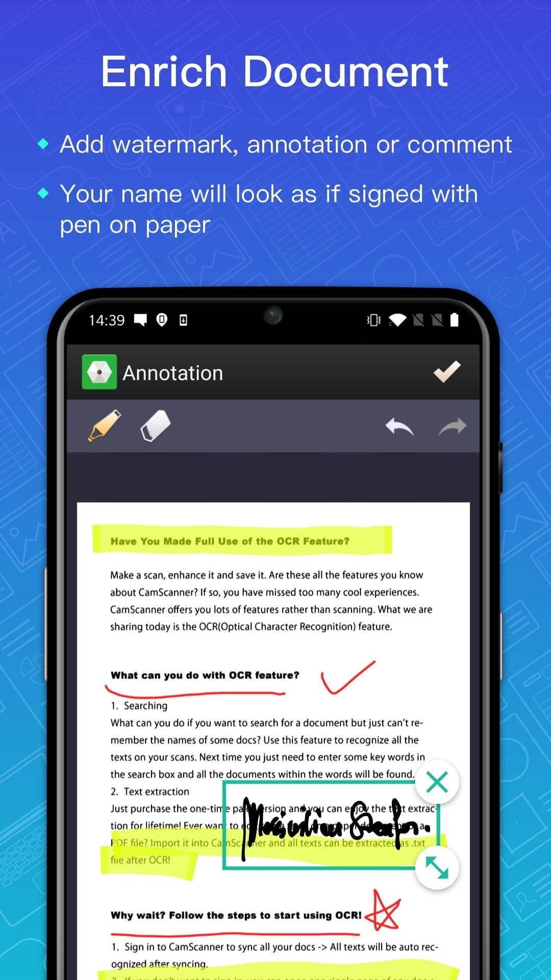 دانلود اسکنر قدرتمند اندروید CamScanner 2