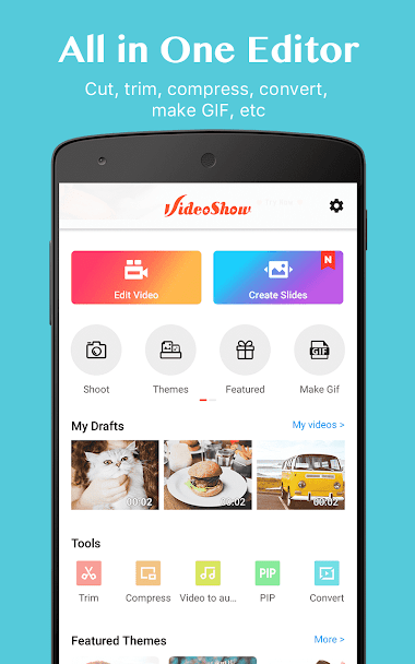 دانلود ویرایشگر ویدئویی VideoShow Pro 