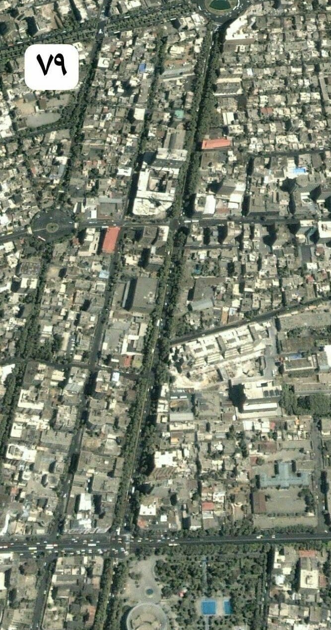 چنارهای چهارراه ولی&zwnj;عصر تا میدان ولی&zwnj;عصر غیب شدند + تصاویر ماهواره&zwnj;ای