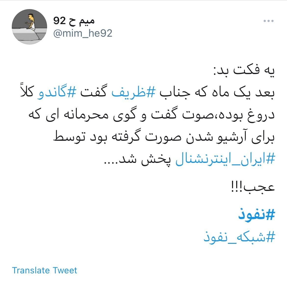 فایل صوتی و محرمانه ظریف صدای کاربران را درآورد