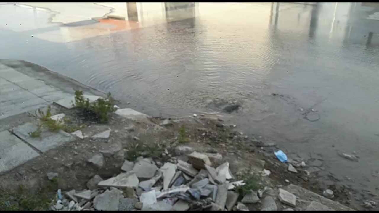 هدررفت آب شرب در خرمشهر + فیلم