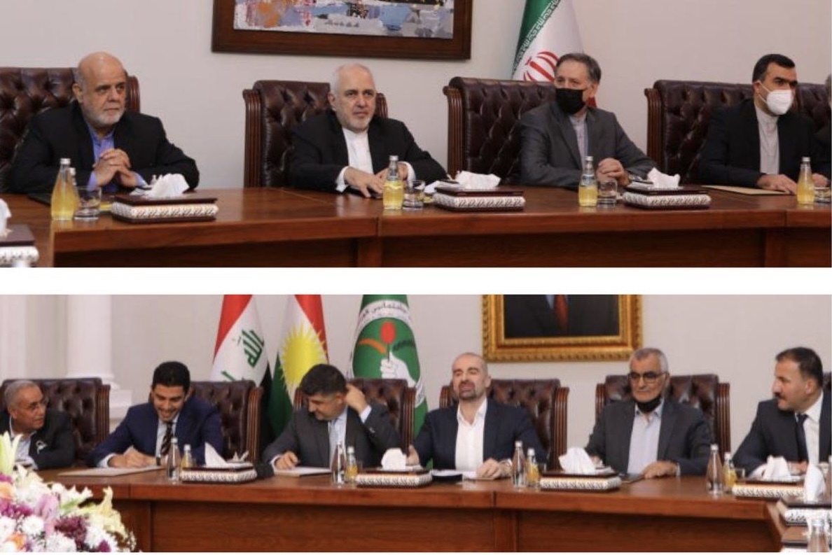 ظریف با هیئت اتحادیه کردستان عراق دیدار و گفت‌وگو کرد
