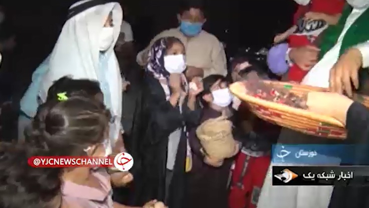 برگزاری مراسم گرگیعان در نیمه ماه مبارک رمضان+فیلم