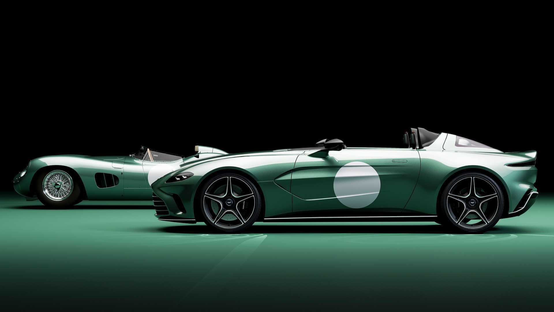 Aston Martin V12 Speedster بسته مشخصات DBR1 را با الهام از یکپارچه سازی می کند