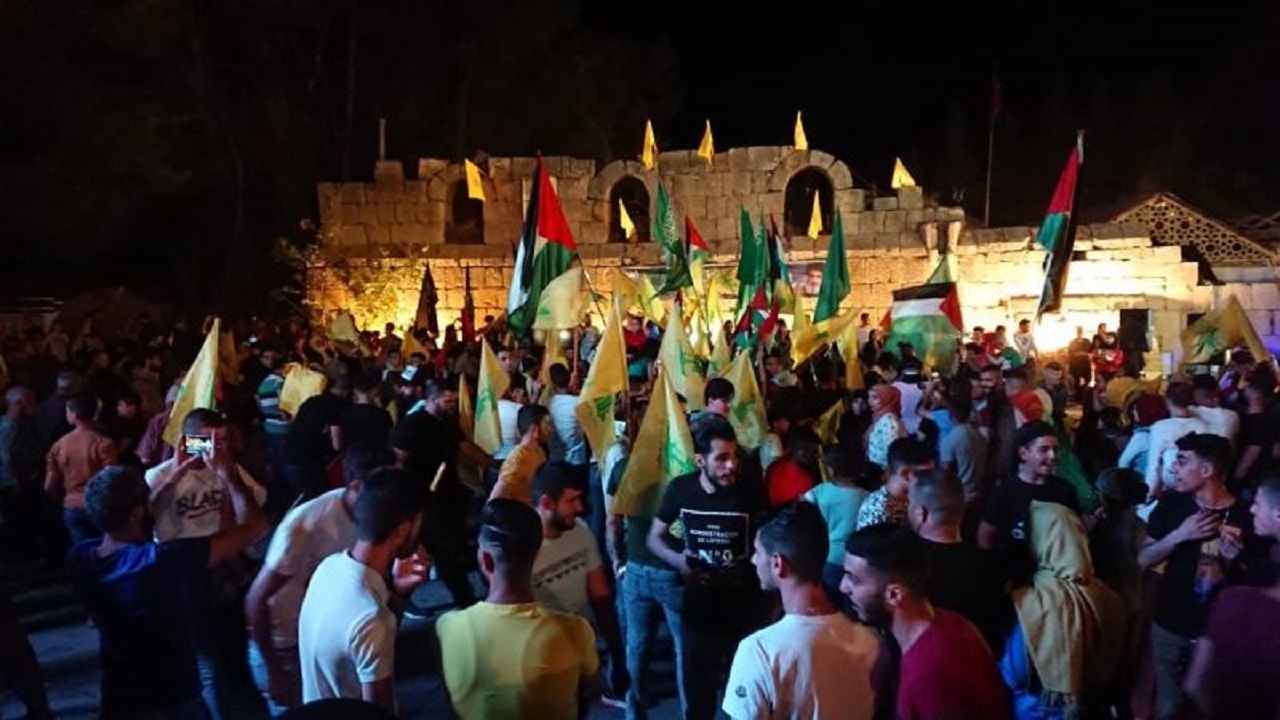 جشن پیروزی مقاومت فلسطین در لبنان