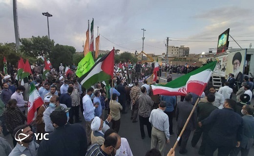 تجمع مردم قم در حمایت از فلسطین +تصاویر