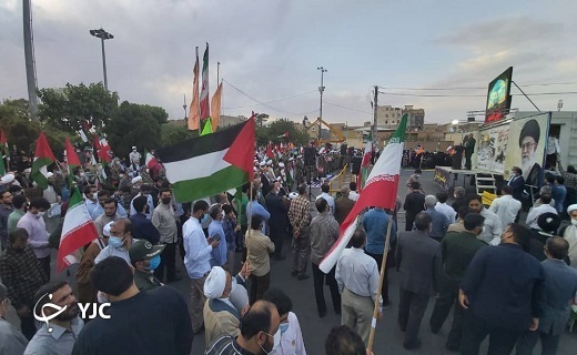 تجمع مردم قم در حمایت از فلسطین +تصاویر