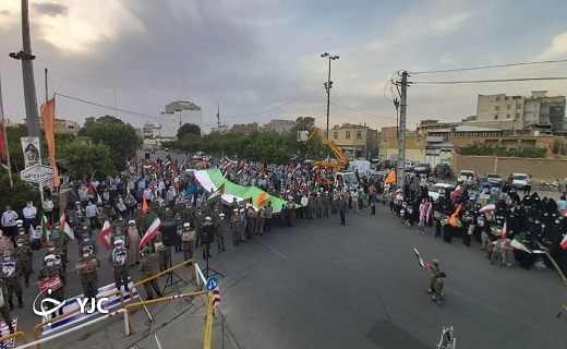 تجمع مردم قم در حمایت از فلسطین +تصاویر
