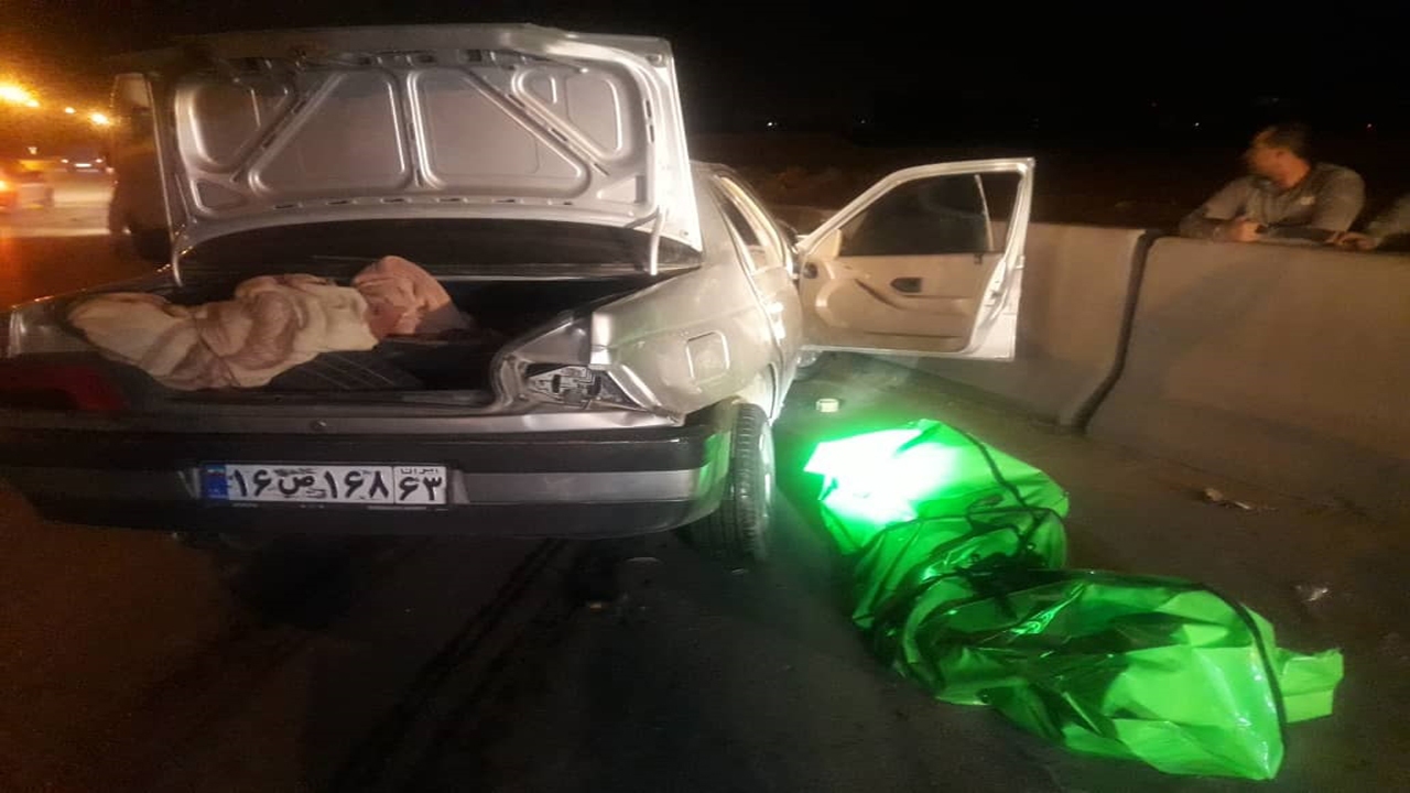 تصادف مرگبار در پل عدالت شیراز