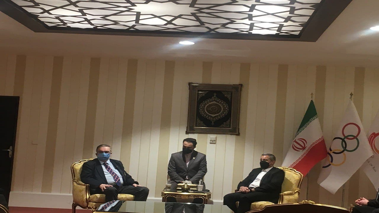 دیدار رئیس فدراسیون بین المللی پاورلیفتینگ با سعیدی در کمیته ملی المپیک