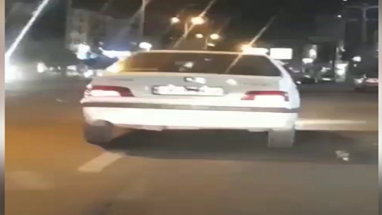 فیلمی از دستکاری پلاک خودرو در خیابان هاي رشت