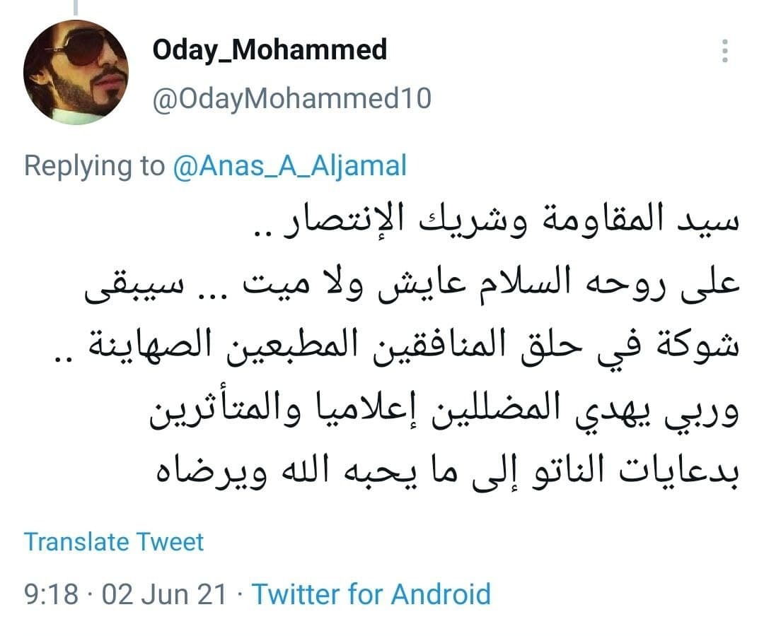 آرزوی سلامتی کاربران برای دبیرکل حزب الله
