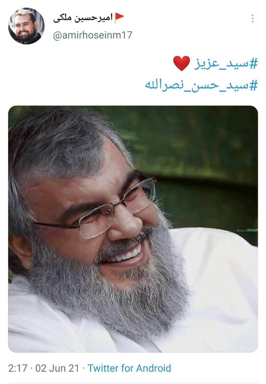 آرزوی سلامتی کاربران برای دبیرکل حزب الله