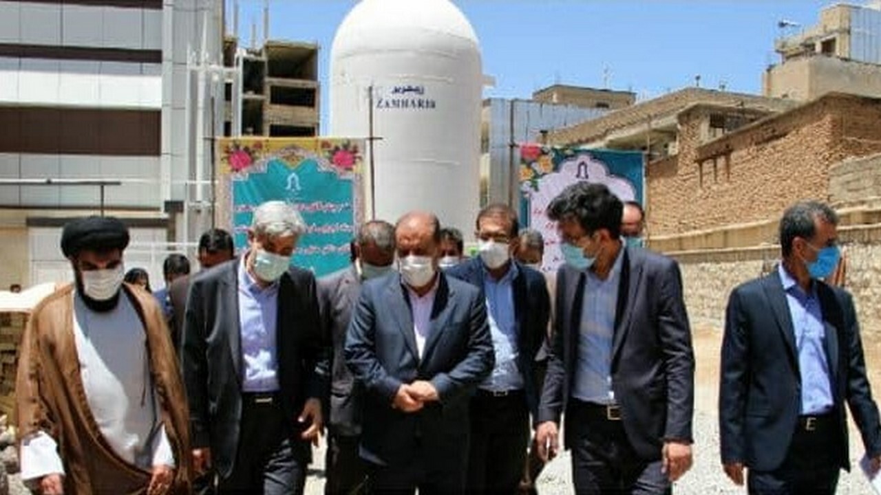 مخزن ۳۰ تنی اکسیژن مایع بیمارستان امام خمینی (ره) ایلام افتتاح شد
