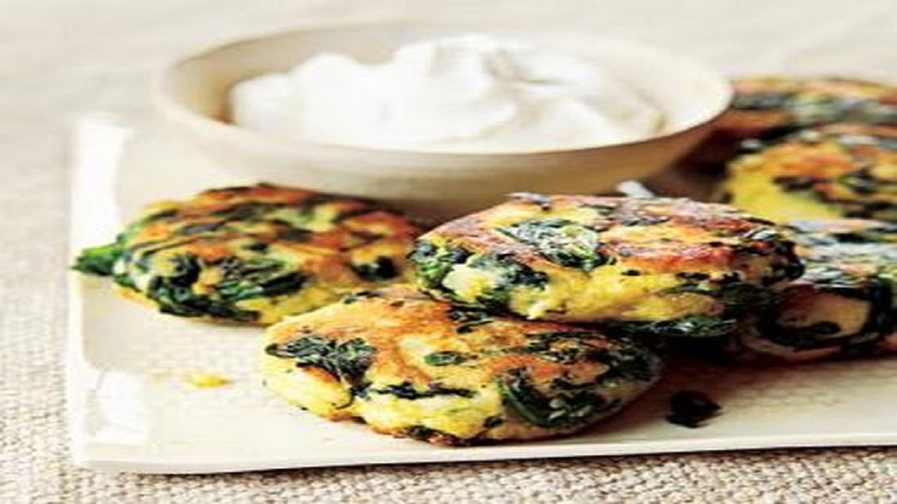 طرز تهیه فریتر سیب زمینی و اسفناج
