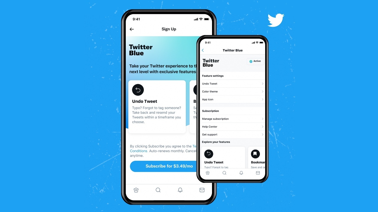 شروع به کار رسمی سرویس اشتراک Twitter Blue