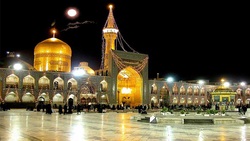 مزین شدن گنبد حرم حضرت عبدالعظیم الحسنی به پرچم بارگاه امام حسین (ع)