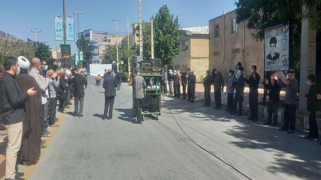 تصاویری از مراسم عزاداری شهادت امام ششم شیعیان در قروه