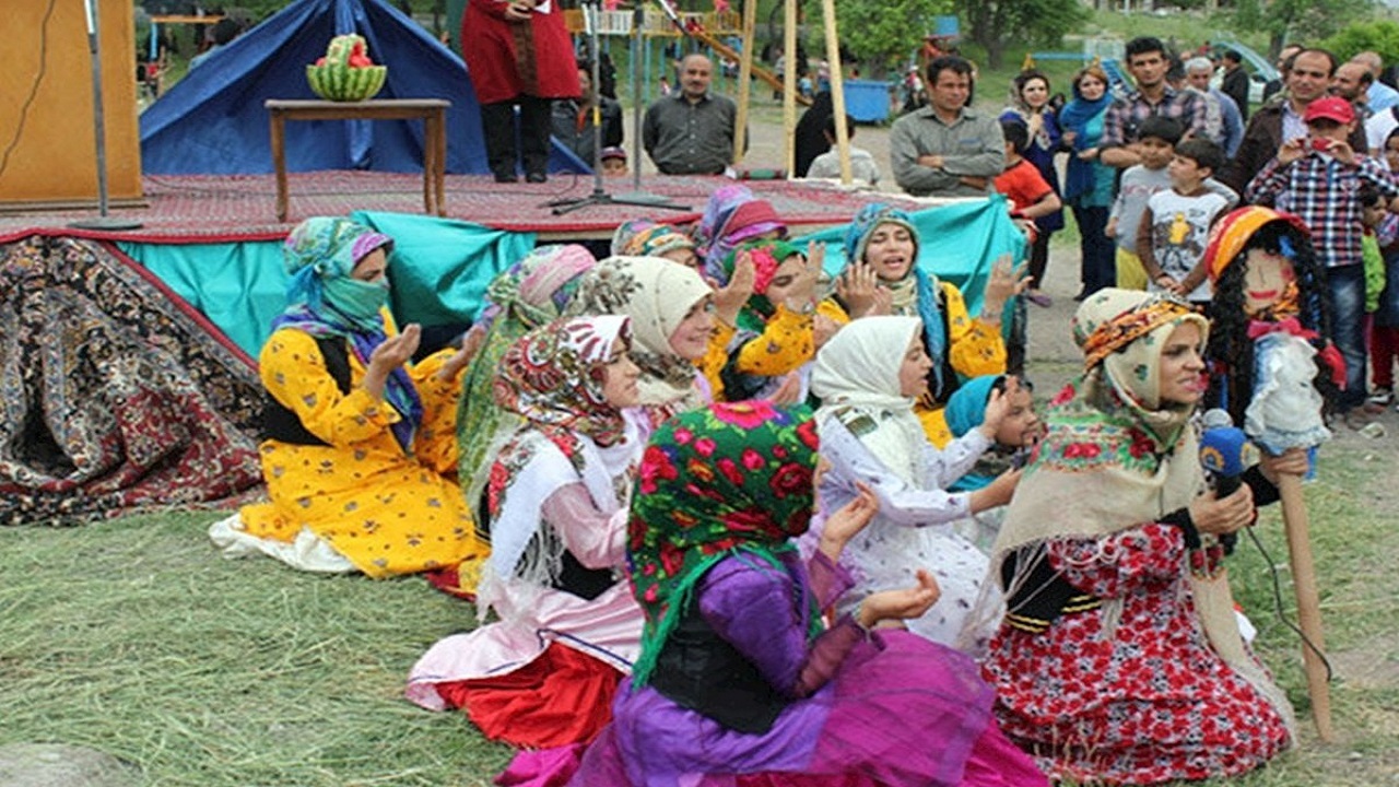 چومچه خاتون مراسم سنتی زنان کوثر برای طلب باران