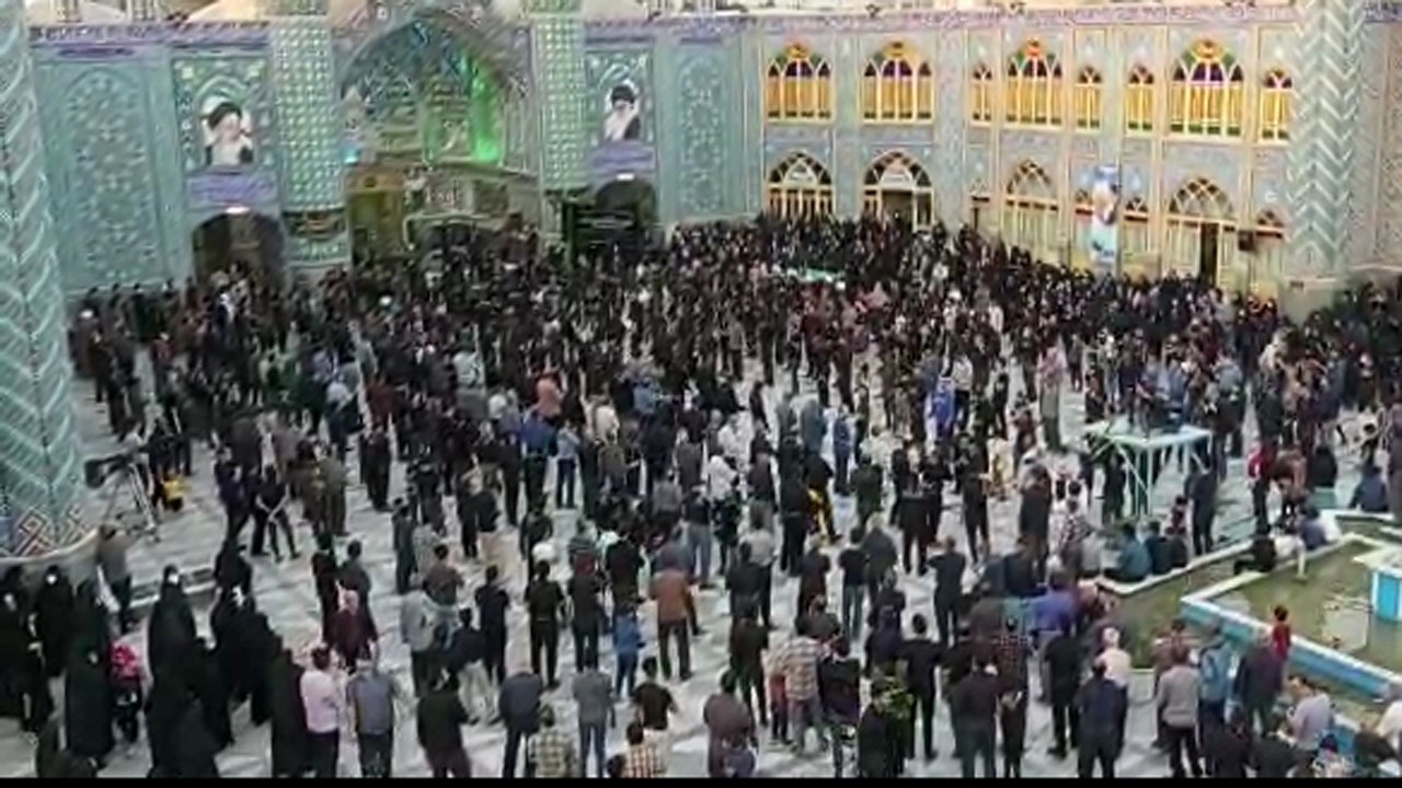 مراسم سوگواری شهادت امام صادق(ع) در آران و بیدگل + فیلم