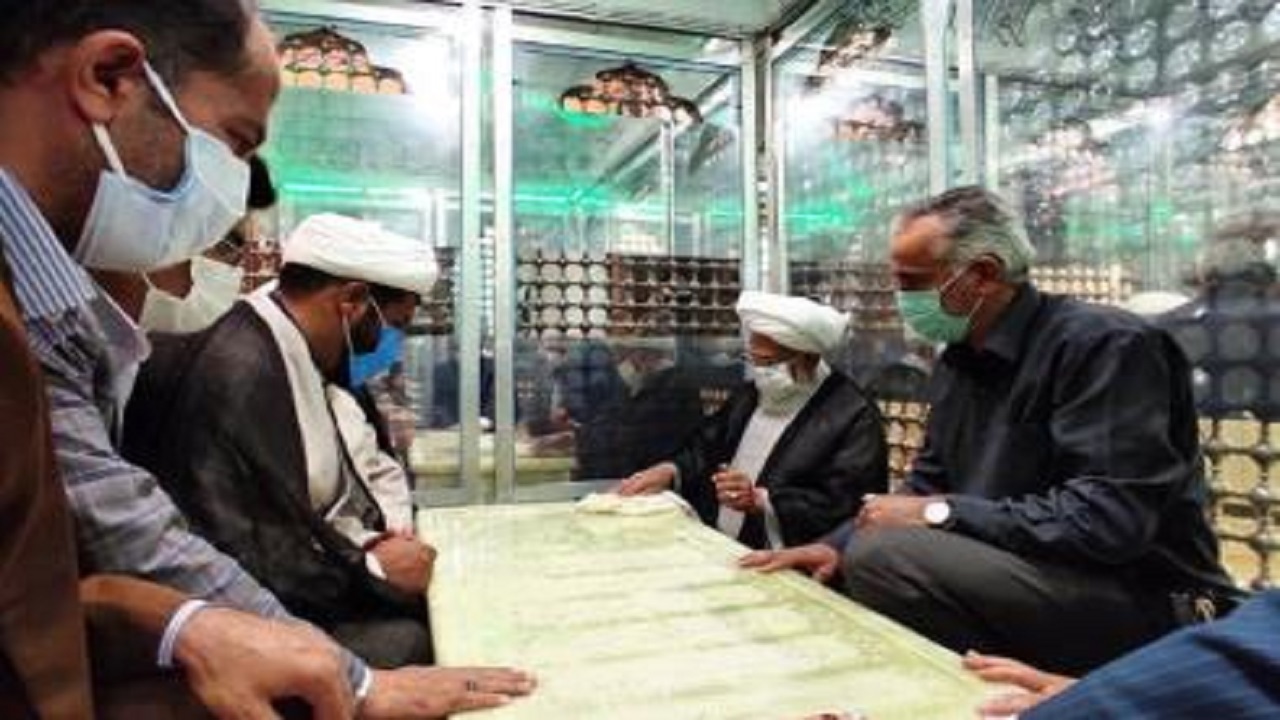 مراسم غبار روبی امامزاده حضرت سید ابراهیم (ع) زنجان برگزار شد