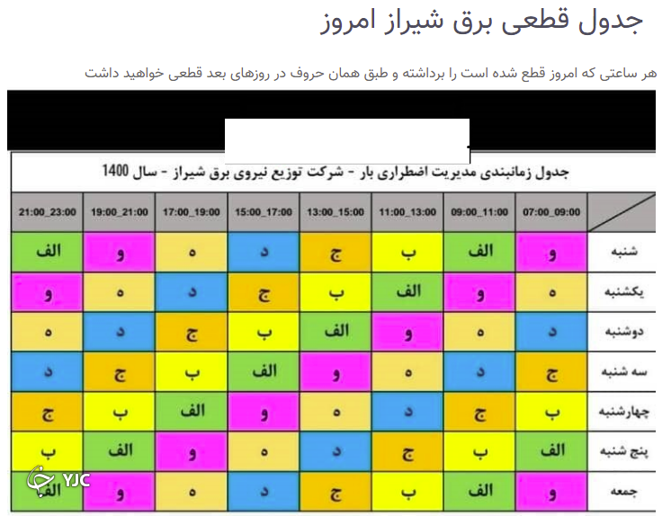 جیره بندی برق در کدام استان&zwnj;ها اجرا می&zwnj;شود؟