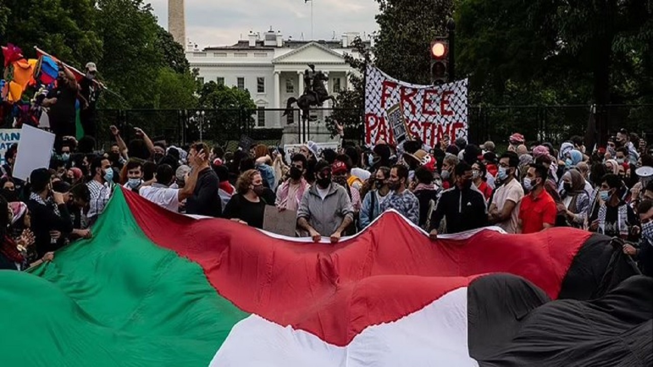 ادامه حمایت‌های مردمی از فلسطین پس از برقراری آتش‌بس