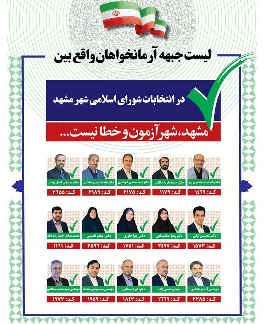 از اعلام لیست نهایی جبهه آرمانخواهان واقع&zwnj;بین در انتخابات شورای شهر تا ثبت ۲۵ گزارش و تخلف انتخاباتی