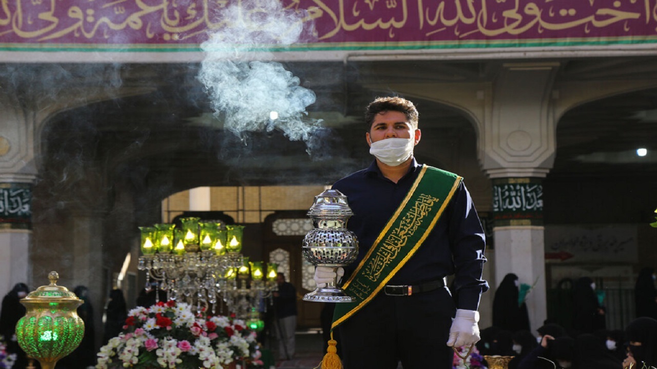 آیین خطبه‌ خوانی خادمان حرم حضرت معصومه (س)برگزار شد +تصاویر
