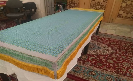 تولیت آستان قدس رضوی پوش مرقد حضرت معصومه (س) اهدا کرد