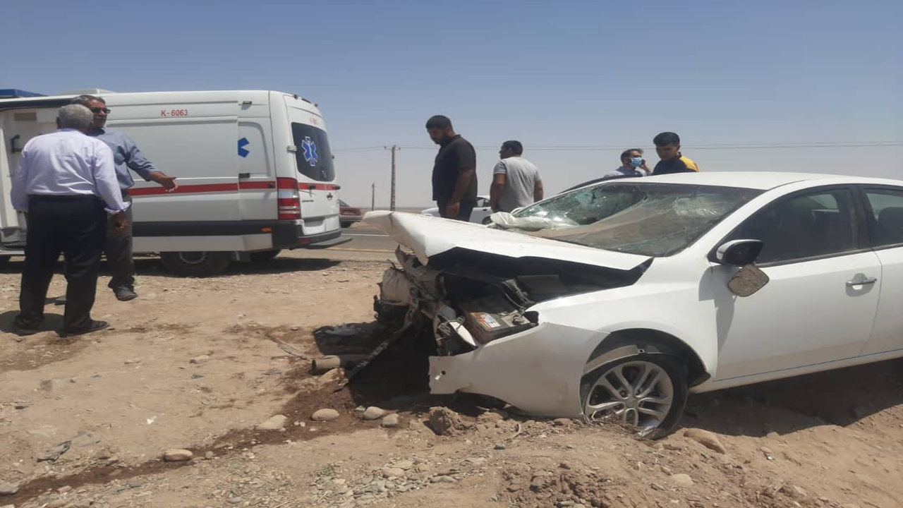 ۲ مصدوم بر اثر واژگونی کیا در محور رفسنجان