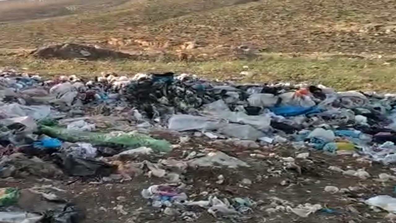 دفن شدن طبیعت «فارسان» زیر زباله‌ها + فیلم