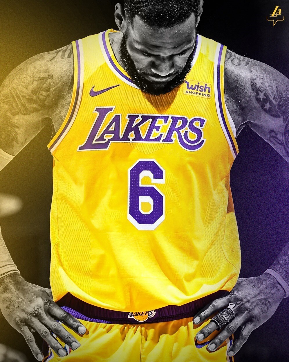 پادشاه با شماره جدید به NBA بازمی گردد +عکس