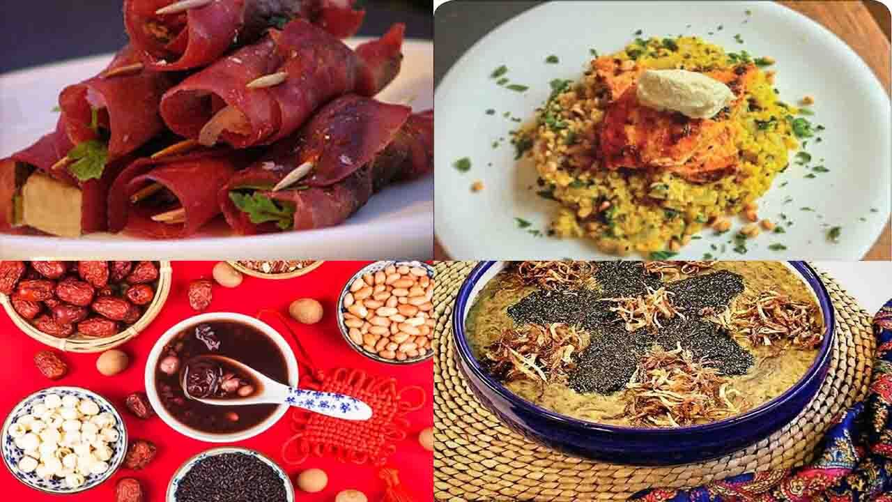 آموزش آشپزی؛ از رولت گوشت ایتالیایی و خورش کلم و سوسیس تا شیرینی برشی کشمش و نارگیل + تصاویر