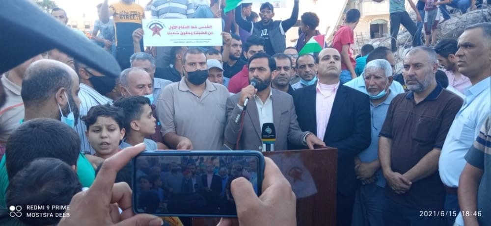 آغاز راهپیمایی پرچم در قدس اشغالی/ فلسطینیان واکنش نشان دادند