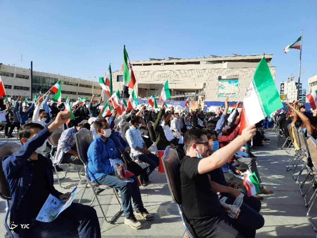 اجتماع حامیان حجت الاسلام رئیسی در میدان شهدا