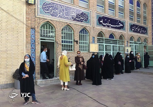 رای گیری در شعب اخذ رای البرز +تصاویر
