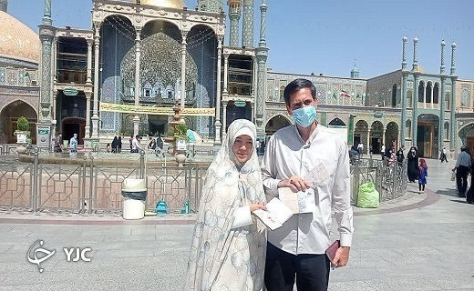 حضور پرشور مردم قم پای صندوق های رای+تصاویر