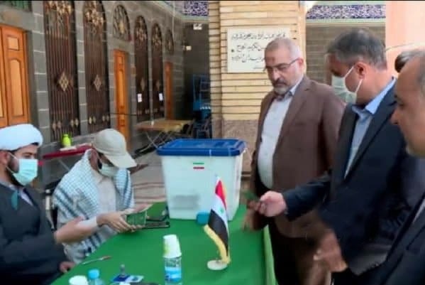 حضور شخصیت های سیاسی در پای صندوق رای محمد اسلامی