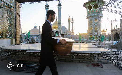 نگاهی به آیین نقاره&zwnj;زنی حرم حضرت معصومه (س) +تصاویر