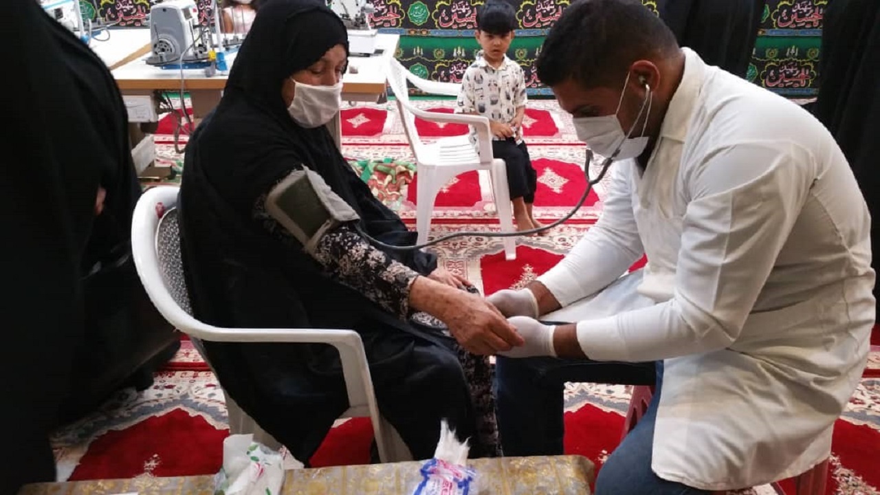 انجام تست قند خون و فشار خون در دشت آزادگان
