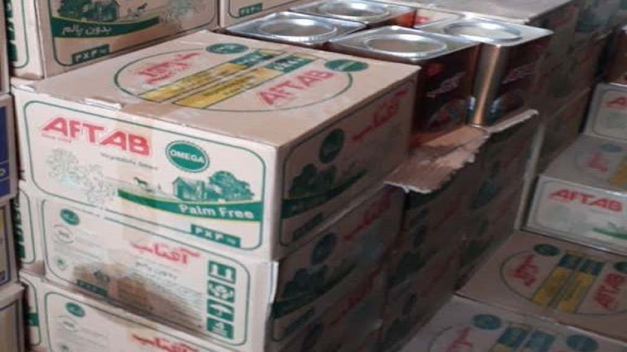 کشف ۱۶ تن روغن نباتی احتکار شده در اردبیل