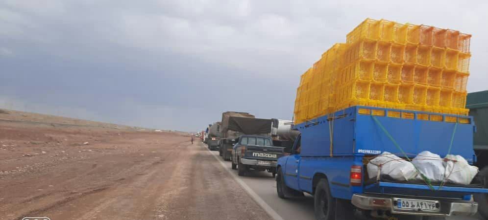 ترافیک سنگین در محور آرادان به سرخه