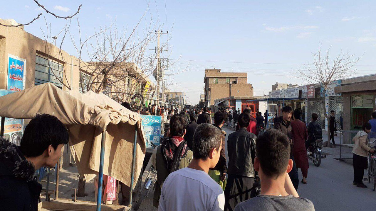 ۱۲ کشته و زخمی در حمله راکتی به بازاری در شمال افغانستان