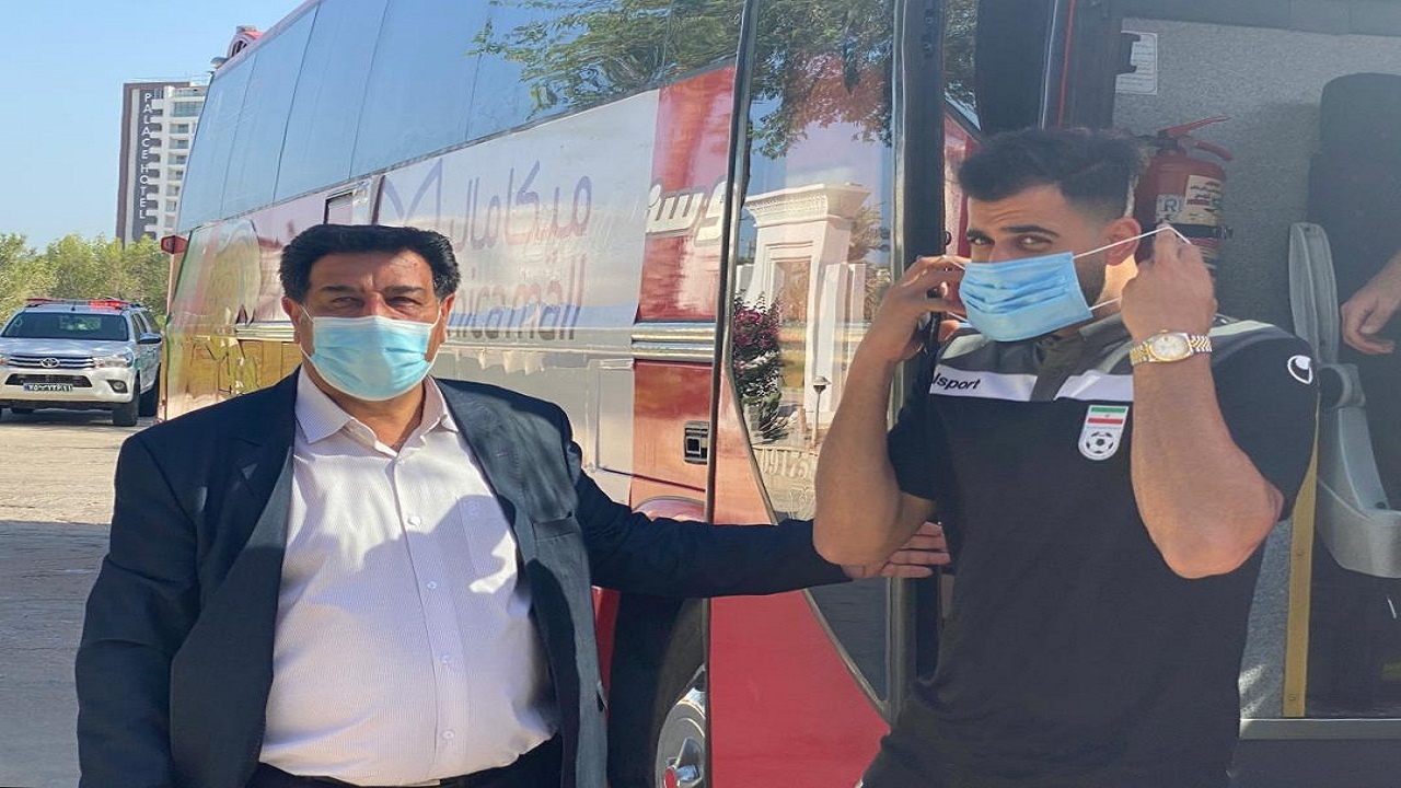 تیم ملی فوتبال به جزیره کیش وارد شد
