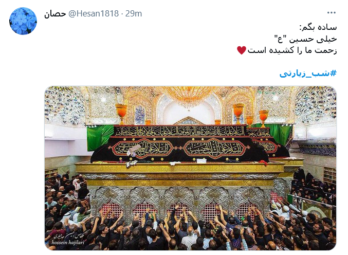 باب الحسین منتظرم باش یا حسین / باشد قرار بعدی ما اربعین حرم