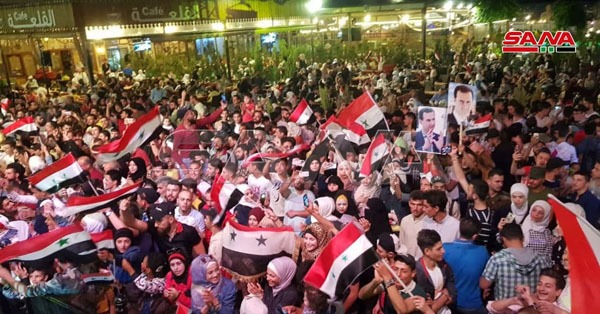 بشار اسد در انتخابات ریاست جمهوری سوریه پیروز شد/ جشن و پایکوبی مردم سوریه