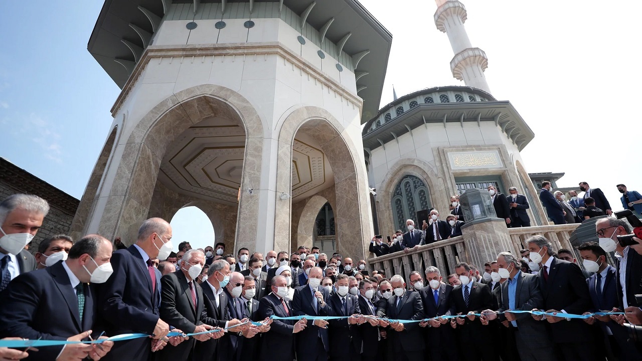 افتتاح مسجد جدید ترکیه در حضور اردوغان